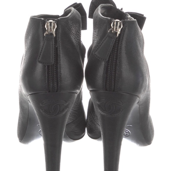 SHOES- Chanel Crystal Bow Cut Out Bootie - Picture 5 of 6